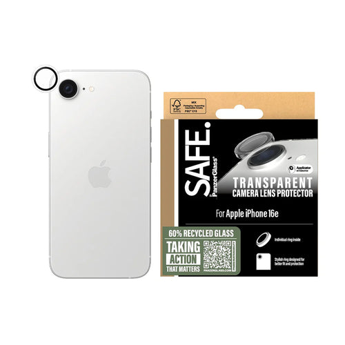 Folie de protectie pentru iPhone 16e, PanzerGlass® SAFE. Camera Lens Protector