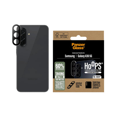 Folie de protectie pentru Samsung Galaxy A36 5G, PanzerGlass® Hoops® Camera Lens Protector