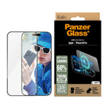 Folie de protectie pentru iPhone 16 Pro, PanzerGlass® Ultra-Wide Fit Gaming Screen Protector