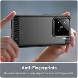 Husa pentru Xiaomi 15T Pro, Techsuit Carbon Silicone, albastru
