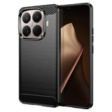 Husa pentru Xiaomi 15T Pro, Techsuit Carbon Silicone, albastru
