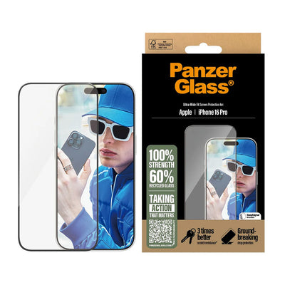 Folie de protectie pentru iPhone 15 Plus, PanzerGlass® Ultra-Wide Fit Screen Protector