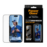 Folie de protectie pentru iPhone 16 Pro, PanzerGlass® Ultra-Wide Fit Screen Protector w. Fastfit IN-A-BOX