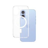 Husa pentru iPhone 16, PanzerGlass® HardCase White MagSafe Series, transparenta