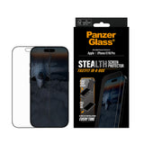 Folie de protectie pentru iPhone 16 Pro, PanzerGlass® Ultra-Wide Fit Stealth Screen Protector w. Fastfit IN-A-BOX