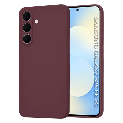 Husa pentru Samsung Galaxy S25 FE, Techsuit SoftFlex, bordo