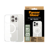 Husa pentru iPhone 16 Pro, PanzerGlass® HardCase White MagSafe Series, transparenta