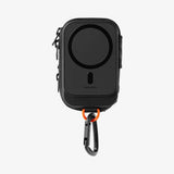 Husa casti, Spigen, Phone Pouch Snap Zip Afa09338 MagSafe Wallet Card Holder Organizer With Belt Holster Pokets Koff 7641e5, negru