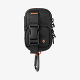 Husa casti, Spigen, Phone Pouch Snap Zip Afa09338 MagSafe Wallet Card Holder Organizer With Belt Holster Pokets Koff 7641e5, negru