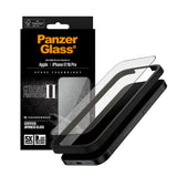 Folie de protectie pentru iPhone 16 Pro, PanzerGlass® Ultra-Wide Fit Ceramic II Screen Protector w. EasyAligner
