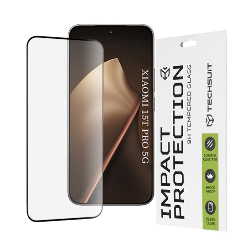 Folie de protectie pentru Xiaomi 15T Pro, Techsuit 111D Full Cover / Full Glue Glass