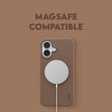 Husa pentru iPhone 17, PanzerGlass® Care Fashionable Case w. MagSafe, maro