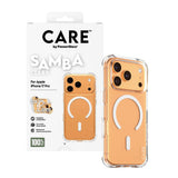 Husa pentru iPhone 17 Pro, PanzerGlass® Care Fashionable Case w. White MagSafe, transparenta