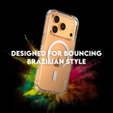Husa pentru iPhone 17 Pro, PanzerGlass® Care Fashionable Case w. White MagSafe, transparenta