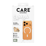 Husa pentru iPhone 17 Pro, PanzerGlass® Care Fashionable Case w. White MagSafe, transparenta