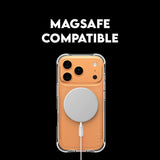 Husa pentru iPhone 17 Pro, PanzerGlass® Care Fashionable Case w. White MagSafe, transparenta