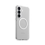 Husa pentru Samsung Galaxy S25 Plus, PanzerGlass® Care Flagship Urban Combat White Qi Compatible, transparenta