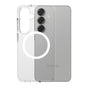 Husa pentru Samsung Galaxy S25, PanzerGlass® Care Flagship Urban Combat White Qi Compatible, transparenta