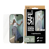 Folie de protectie pentru iPhone 16 Pro, PanzerGlass® SAFE. Ultra-Wide Fit Screen Protector