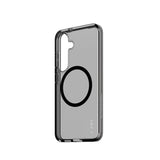 Husa pentru Samsung Galaxy S25, PanzerGlass® Care Flagship Urban Combat Black Qi Compatible, fumuriu