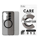 Husa pentru Samsung Galaxy S25, PanzerGlass® Care Flagship Urban Combat Black Qi Compatible, fumuriu
