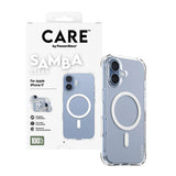 Husa pentru iPhone 17, PanzerGlass® Care Fashionable Case w. White MagSafe, transparenta