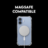 Husa pentru iPhone 17, PanzerGlass® Care Fashionable Case w. White MagSafe, transparenta