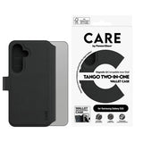 Husa pentru Samsung Galaxy S25, PanzerGlass® Care Feature Case Tango Two-in-One Wallet, negru
