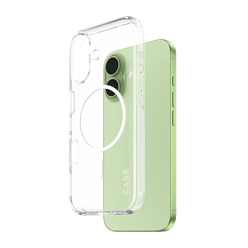 Husa pentru iPhone 17, PanzerGlass® Care Flagship Urban Explorer White MagSafe, transparenta