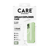 Husa pentru iPhone 17, PanzerGlass® Care Flagship Urban Explorer White MagSafe, transparenta