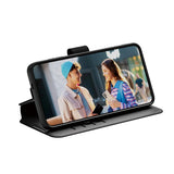 Husa pentru Samsung Galaxy S25 Plus, PanzerGlass® Care Feature Kickstand Wallet Case, negru