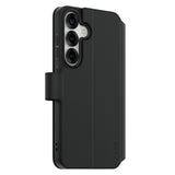 Husa pentru Samsung Galaxy S25, PanzerGlass® Care Feature Kickstand Wallet Case, negru
