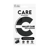 Husa pentru Samsung Galaxy S25, PanzerGlass® Care Feature Kickstand Wallet Case, negru