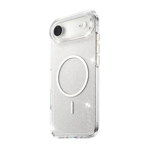Husa pentru iPhone 17 Air, PanzerGlass® Care Flagship Urban Explorer Star Lit White MagSafe, transparenta