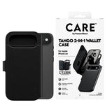 Husa pentru iPhone 17 Air, PanzerGlass® Care Feature MagSafe Case Tango Two-in-One Wallet, negru
