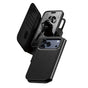 Husa pentru iPhone 17 Pro Max, PanzerGlass® Care Feature MagSafe Case Tango Two-in-One Wallet, negru