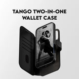 Husa pentru iPhone 17 Pro Max, PanzerGlass® Care Feature MagSafe Case Tango Two-in-One Wallet, negru