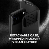 Husa pentru iPhone 17 Pro Max, PanzerGlass® Care Feature MagSafe Case Tango Two-in-One Wallet, negru