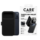 Husa pentru iPhone 17 Pro Max, PanzerGlass® Care Feature MagSafe Case Tango Two-in-One Wallet, negru