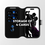 Husa pentru iPhone 17 Pro, PanzerGlass® Care Feature MagSafe Case Tango Two-in-One Wallet, negru
