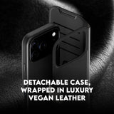 Husa pentru iPhone 17 Pro, PanzerGlass® Care Feature MagSafe Case Tango Two-in-One Wallet, negru