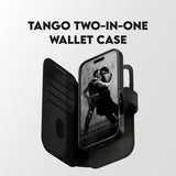 Husa pentru iPhone 17 Pro, PanzerGlass® Care Feature MagSafe Case Tango Two-in-One Wallet, negru