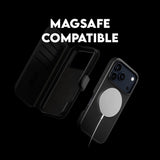 Husa pentru iPhone 17 Pro, PanzerGlass® Care Feature MagSafe Case Tango Two-in-One Wallet, negru