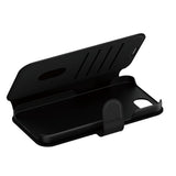 Husa pentru iPhone 16e, PanzerGlass® Care Feature Case Tango Two-in-One Wallet, negru