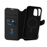 Husa pentru iPhone 16 Pro Max, PanzerGlass® Care Feature MagSafe Case Tango Two-in-One Wallet, negru