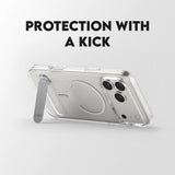 Husa pentru iPhone 17 Pro Max, PanzerGlass® Care Feature Kickstand MagSafe, transparenta
