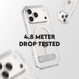Husa pentru iPhone 17 Pro Max, PanzerGlass® Care Feature Kickstand MagSafe, transparenta