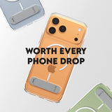 Husa pentru iPhone 17 Pro Max, PanzerGlass® Care Feature Kickstand MagSafe, transparenta