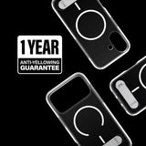 Husa pentru iPhone 17, PanzerGlass® Care Feature Kickstand MagSafe, transparenta