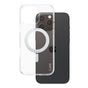 Husa pentru iPhone 16 Pro Max, PanzerGlass® Care Feature Silver Kickstand & MagSafe, transparenta